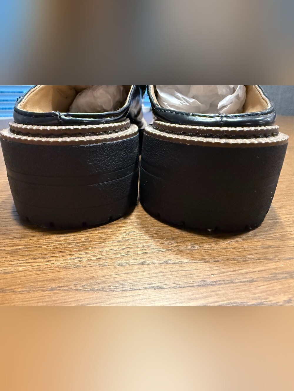 Sam Edelman Black Patent Leather Loafer Size 7.5 - Picture 6 of 12